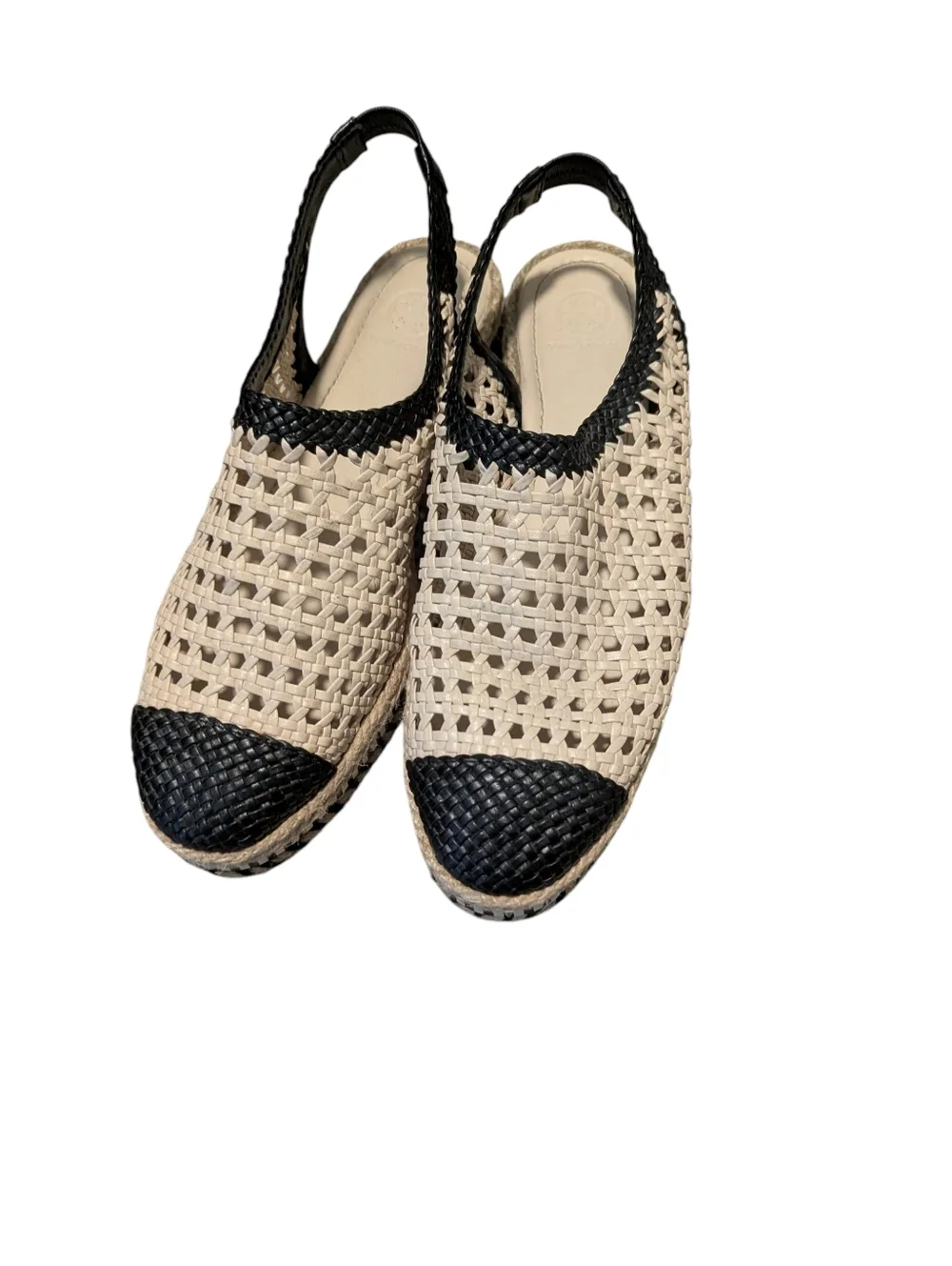 Tory Burch ,Dandy Slingback Espadrilles, Size 10.5